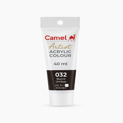 CAMEL ARTISTS' ACRYLIC COLOUR BURNT UMBER 40ML